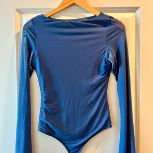 ReoRia Blue Long Sleeve Bodysuit